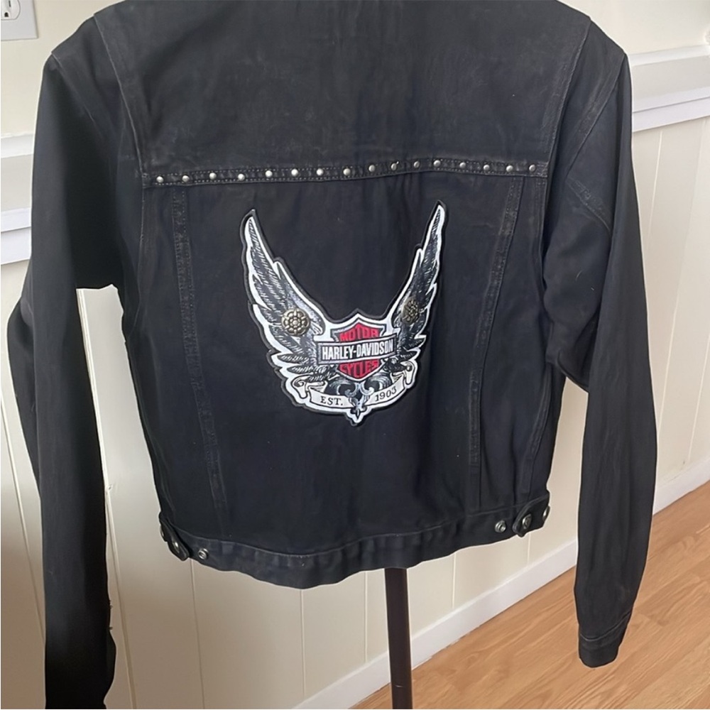 Harley Davidson Studded Jean Jacket